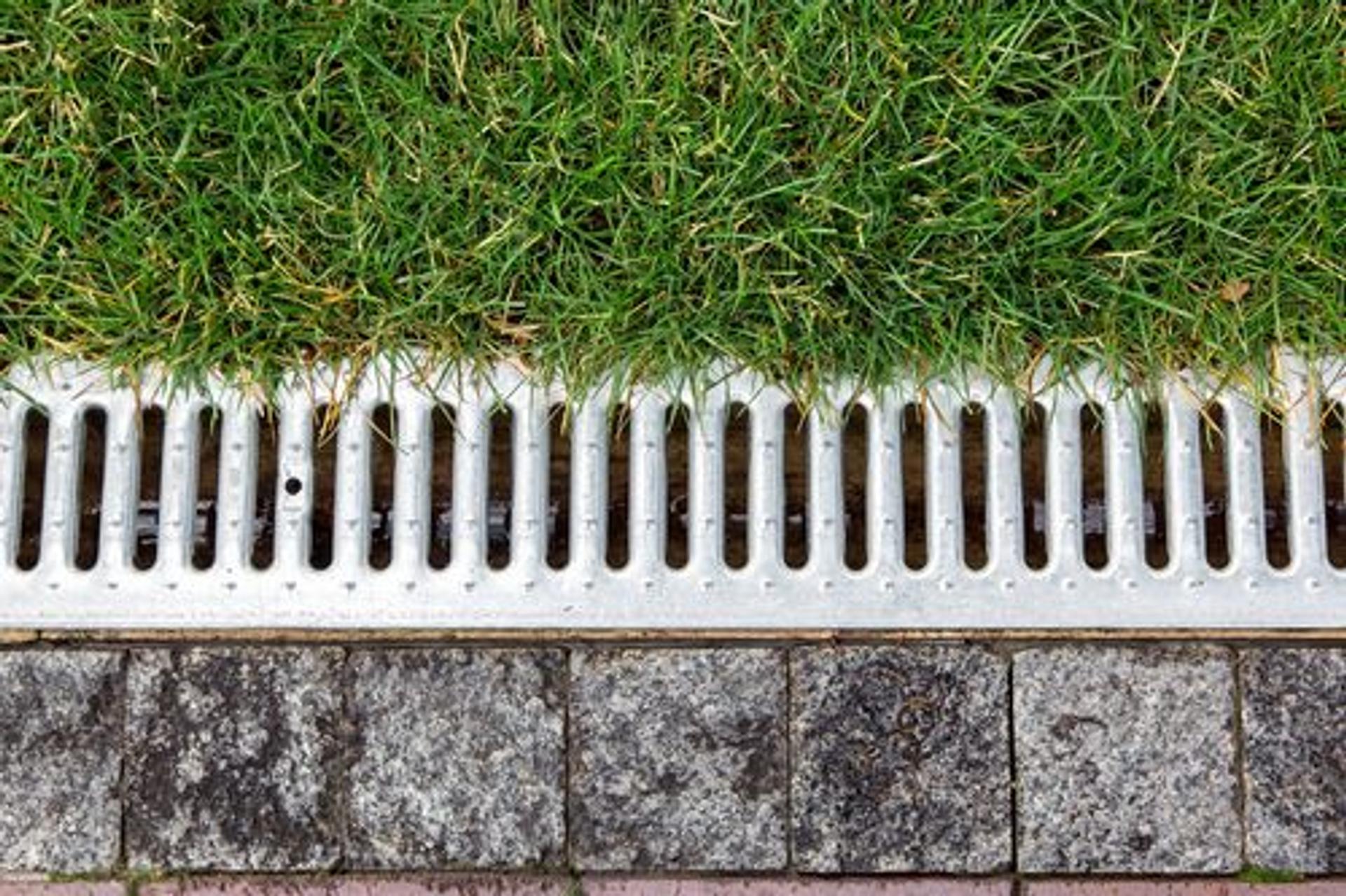 A drain on the floor