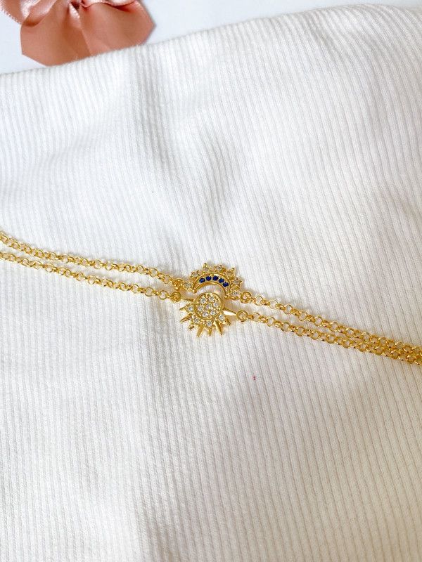 Pulseiras Lua e sol - semijoia Petra Liora