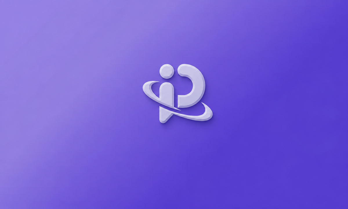IPWeb logo on a purple gradient background.