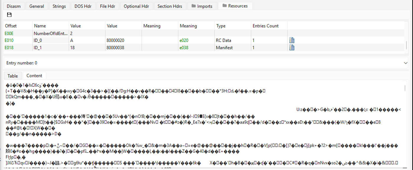 Fig 17. Encrypted Resource in second loader