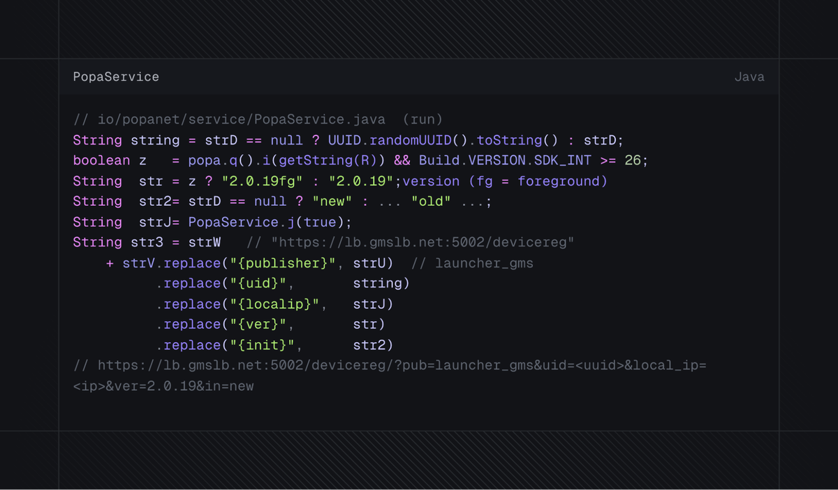 PopaService Code