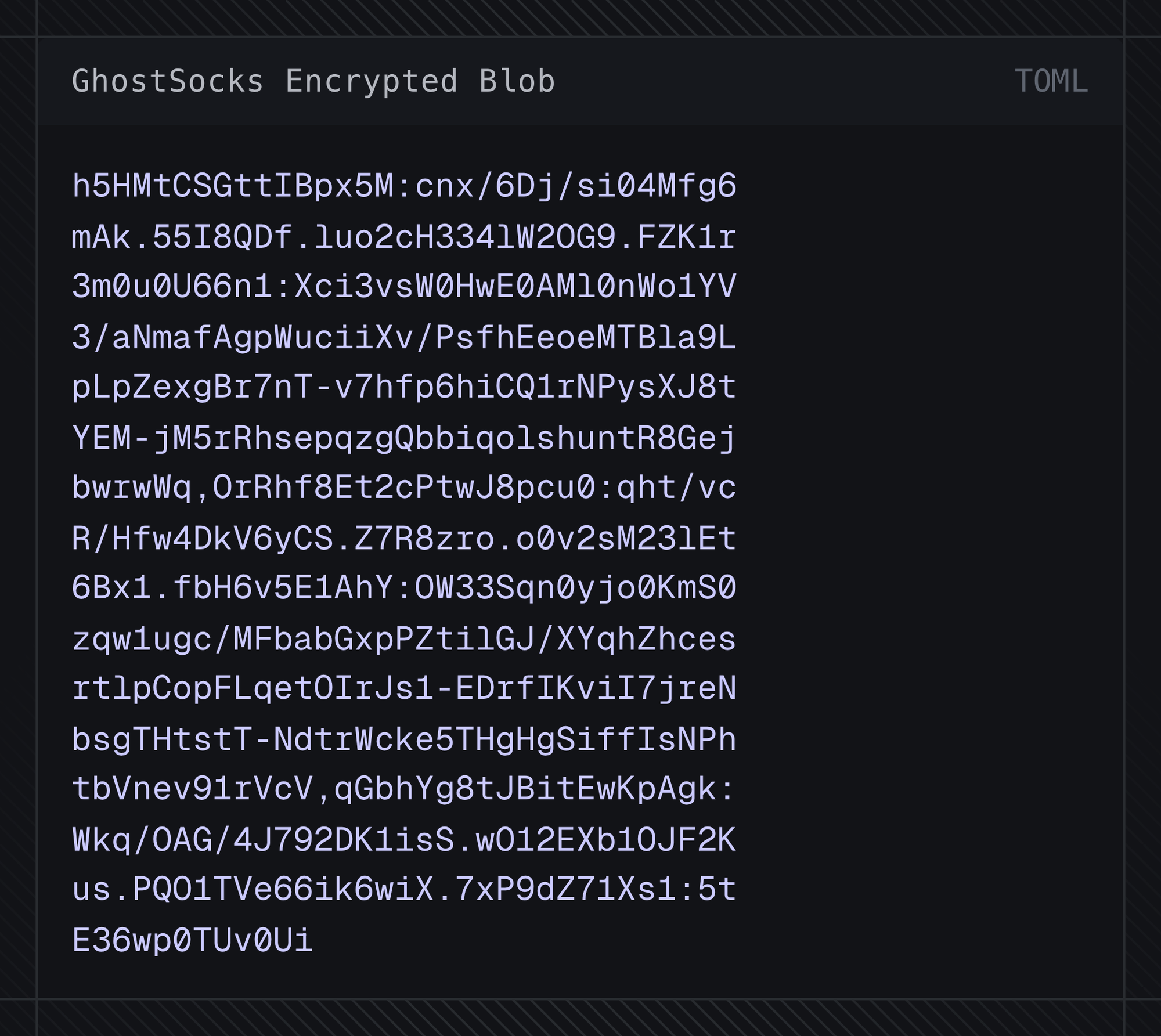 GhostSocks Encrypted Blob