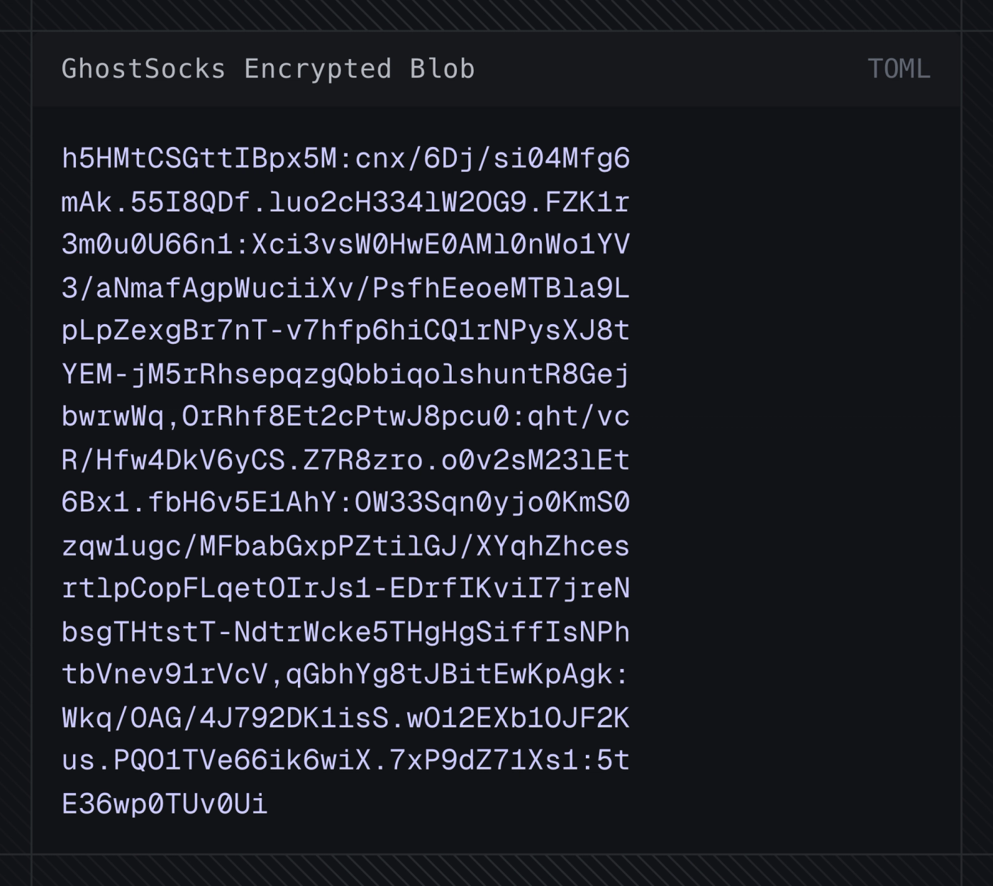 GhostSocks Encrypted Blob