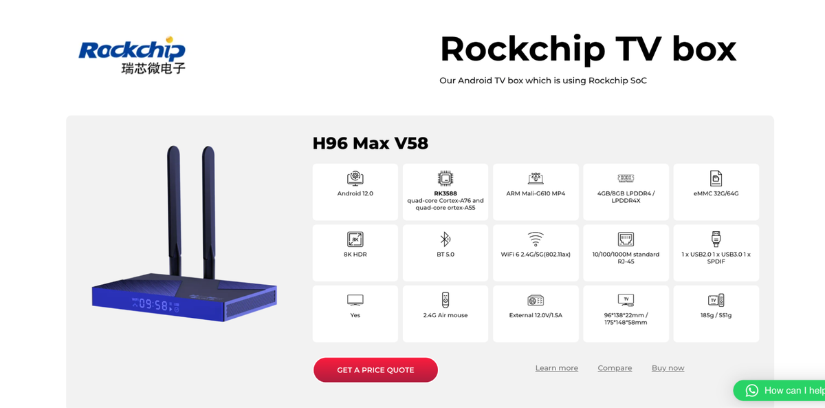 Fig 14. Rockchip TV Box listing
