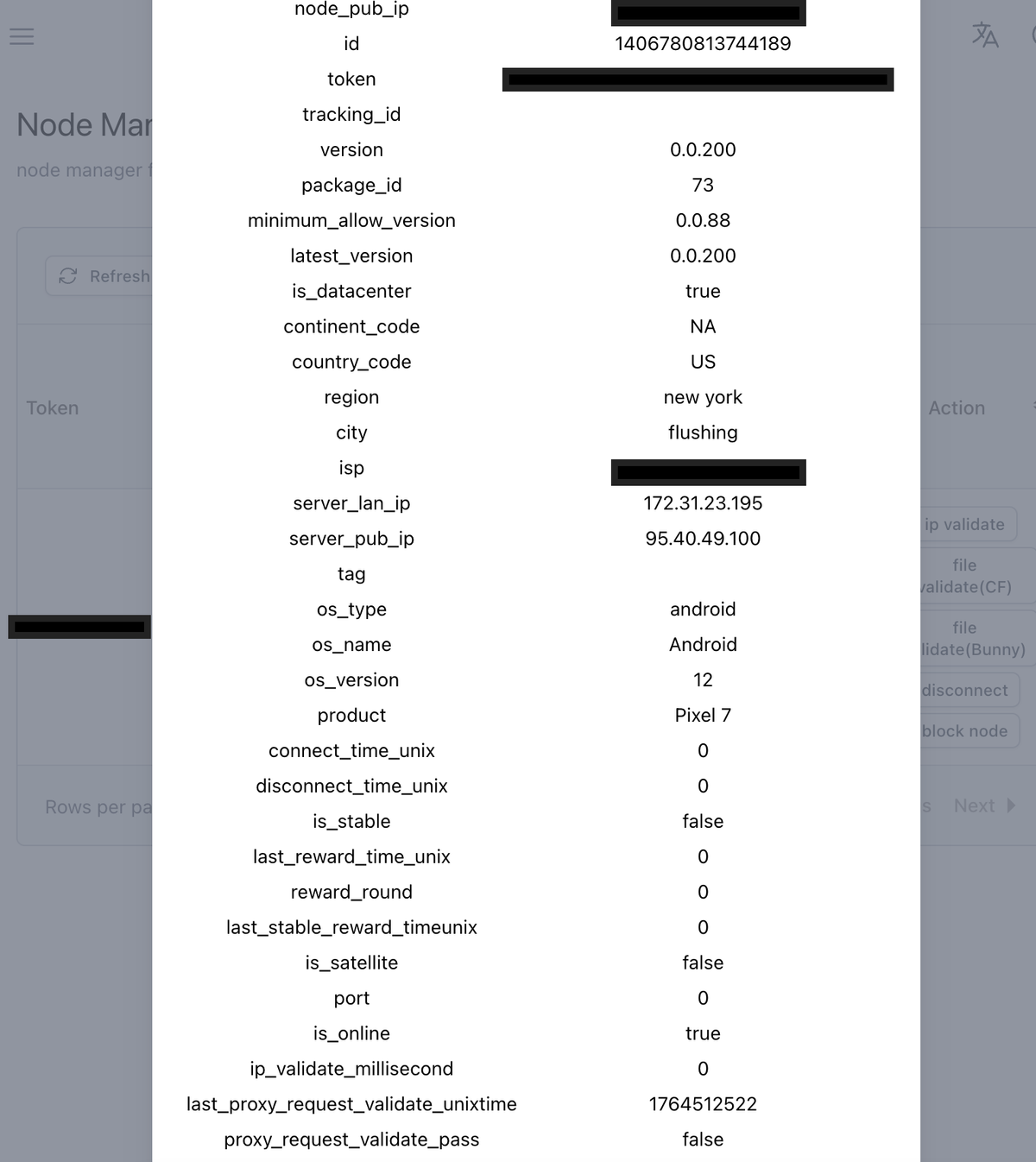 Fig 9. Administrator Node View
