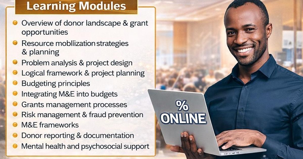 Advanced Training in Resource Mobilization, Grants & Financial ...