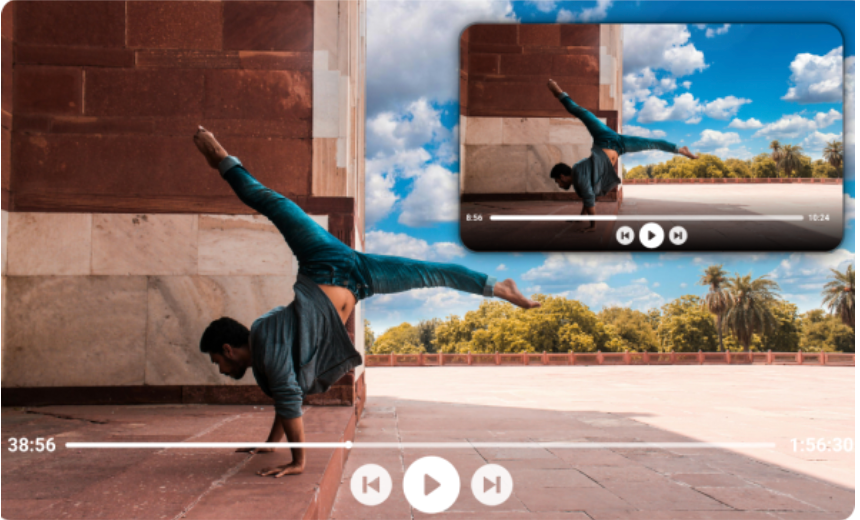 Picture-in-Picture (PIP) mode in video player
