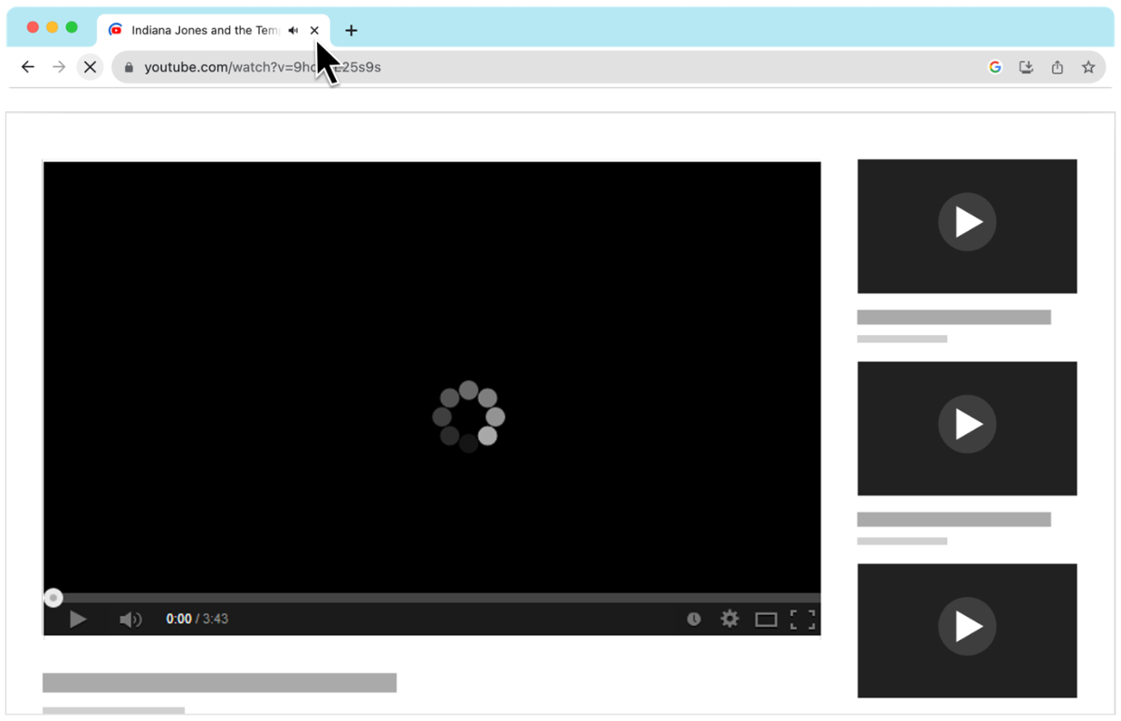 Exit Before Video Start (EBVS)
