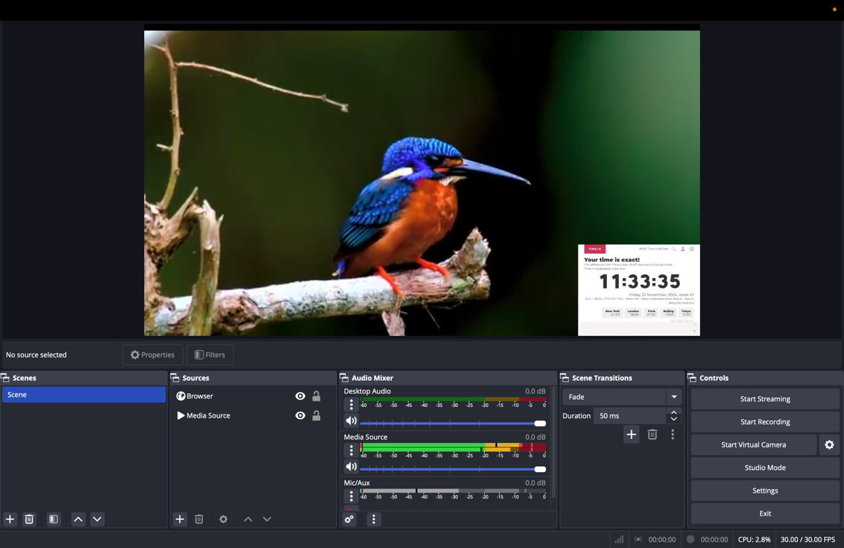 Create a new scene 