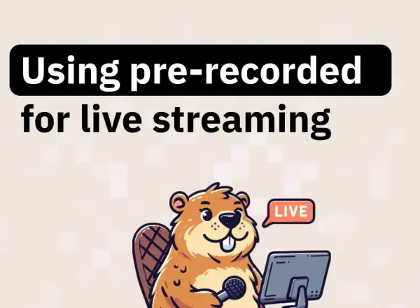 How to publish a pre-recorded video as a live stream