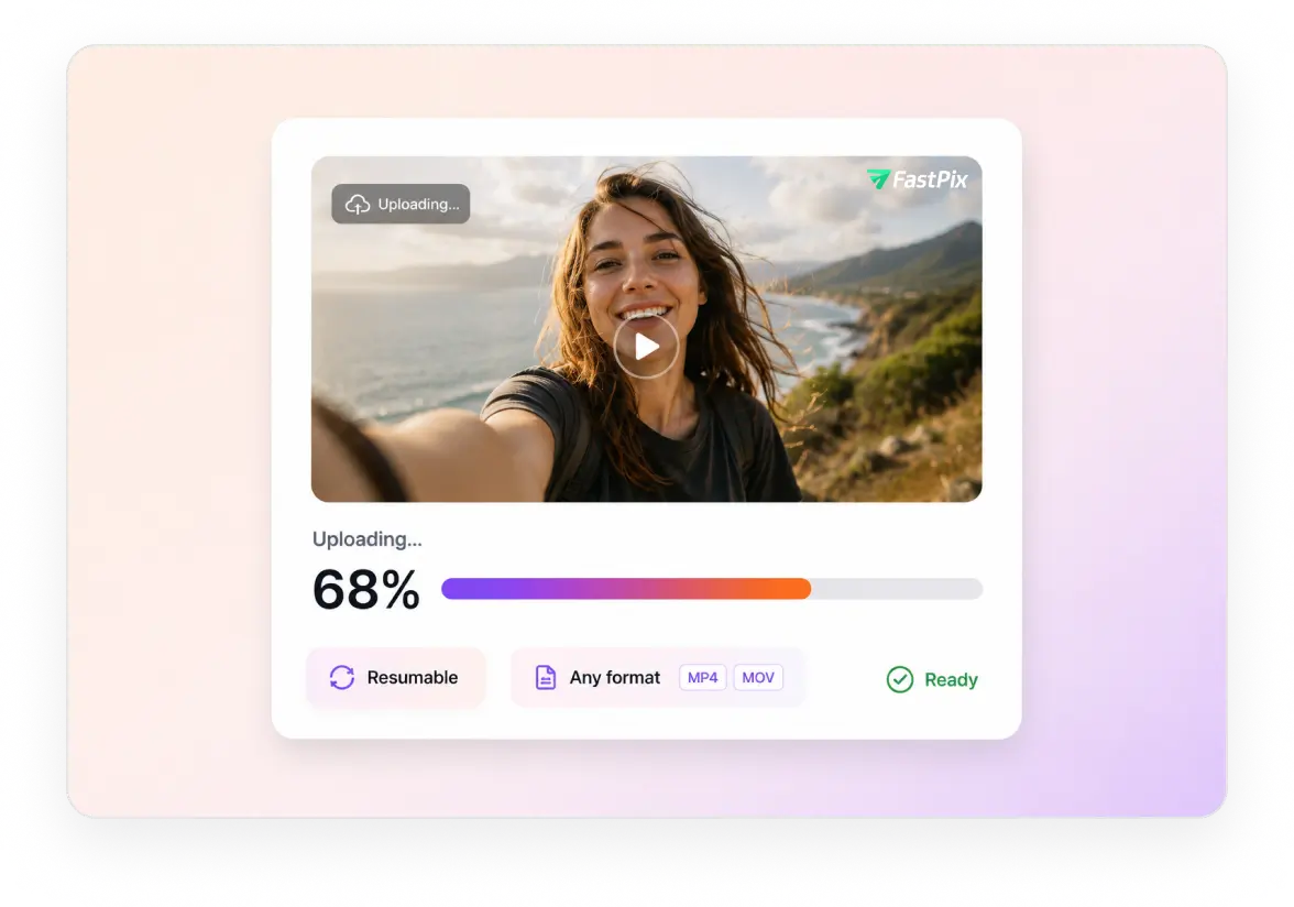 Upload speed for a 245 MB 4K file benchmarked across six platforms