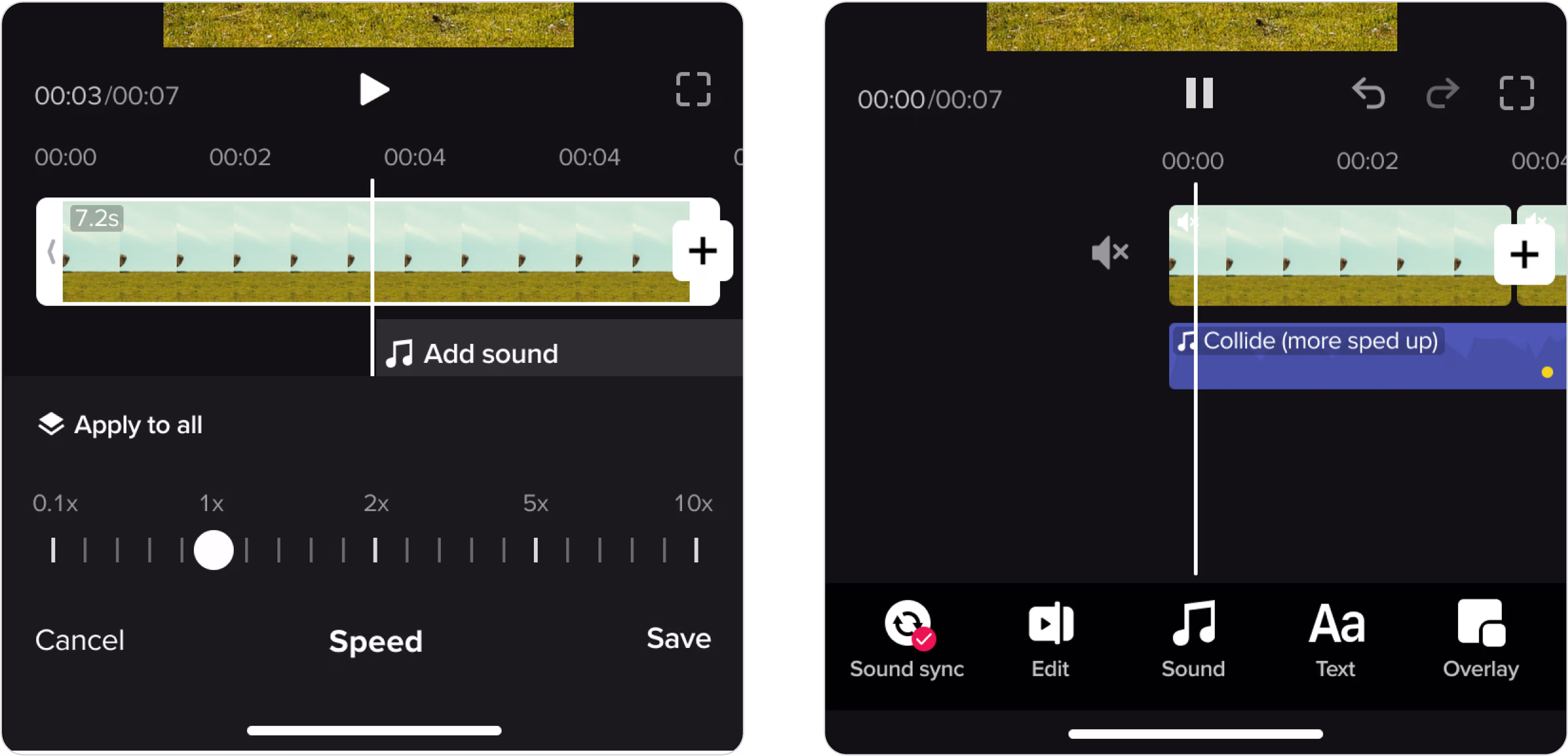 Overlay audio in your video