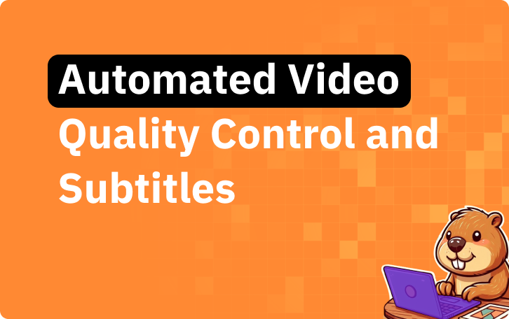 Automated video quality control and subtitles before a video goes to air