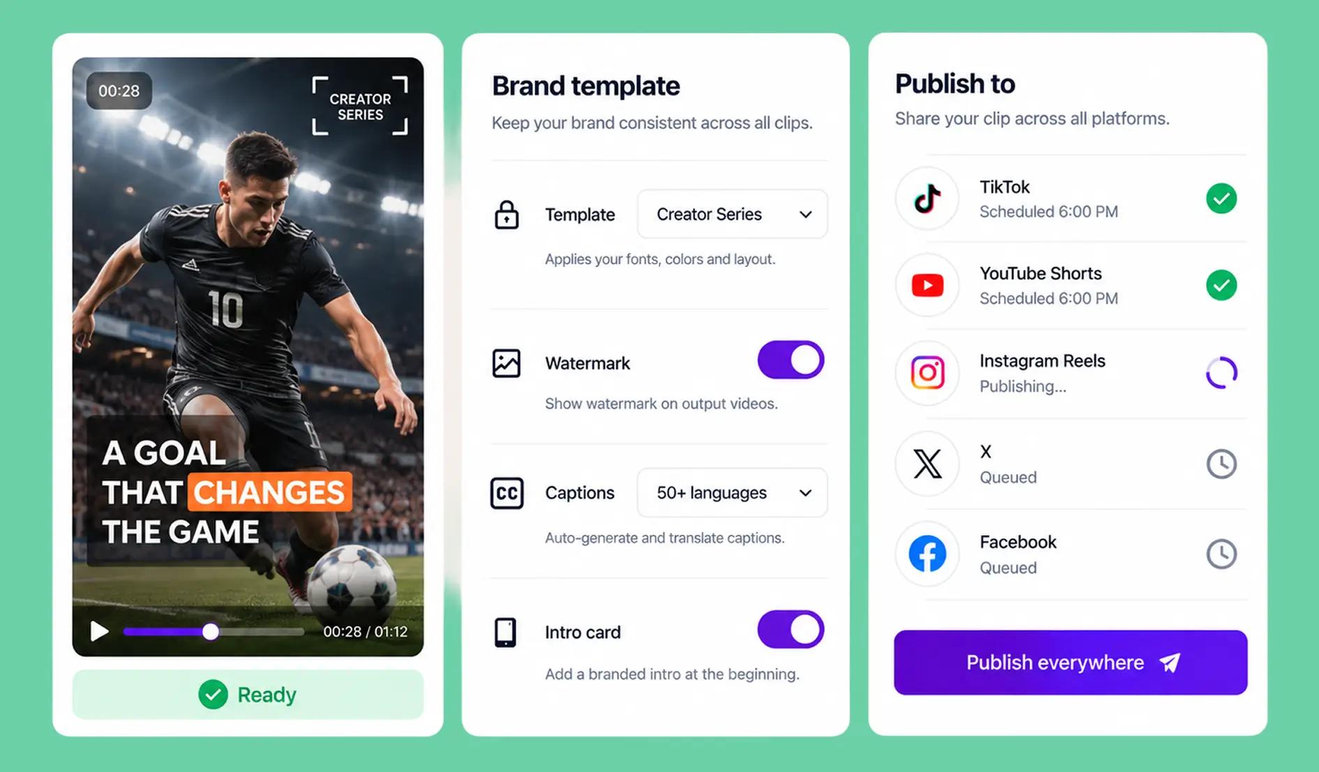 Edit, brand, and publish