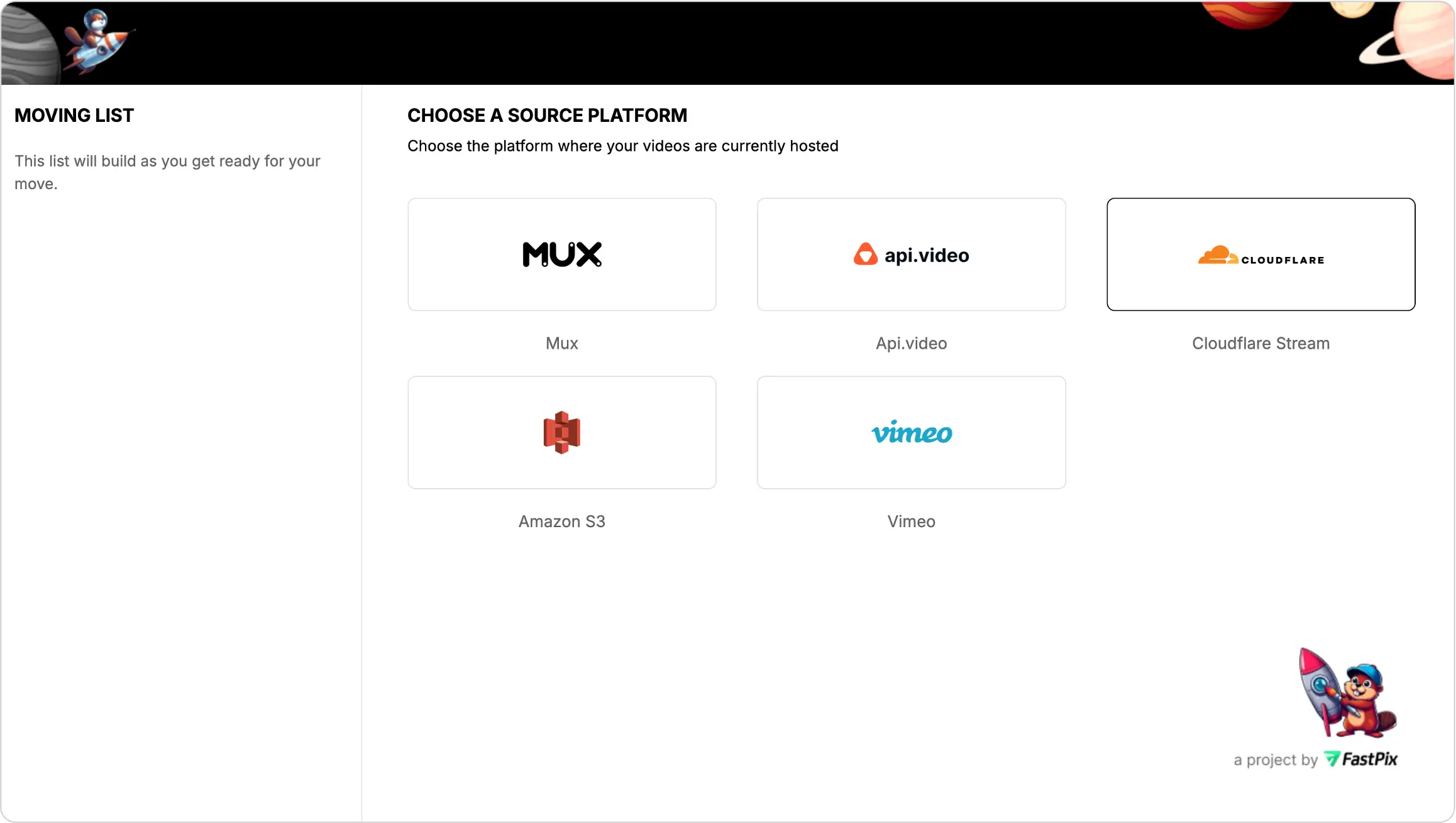 Easily move videos from other libraries and CMS