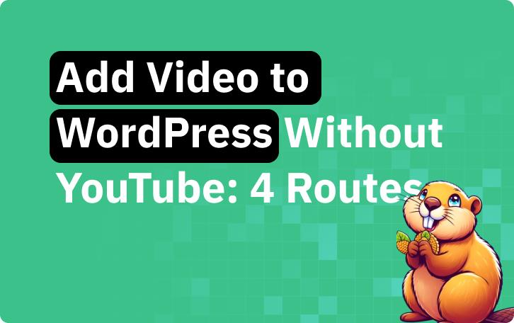 How to add video to a WordPress site without using YouTube