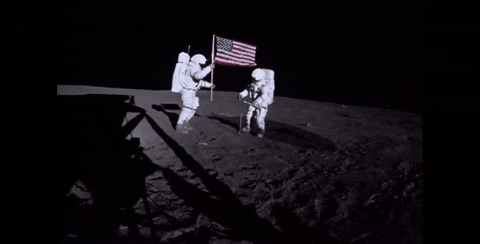 Moon landing searched in a video. Results with semantic search