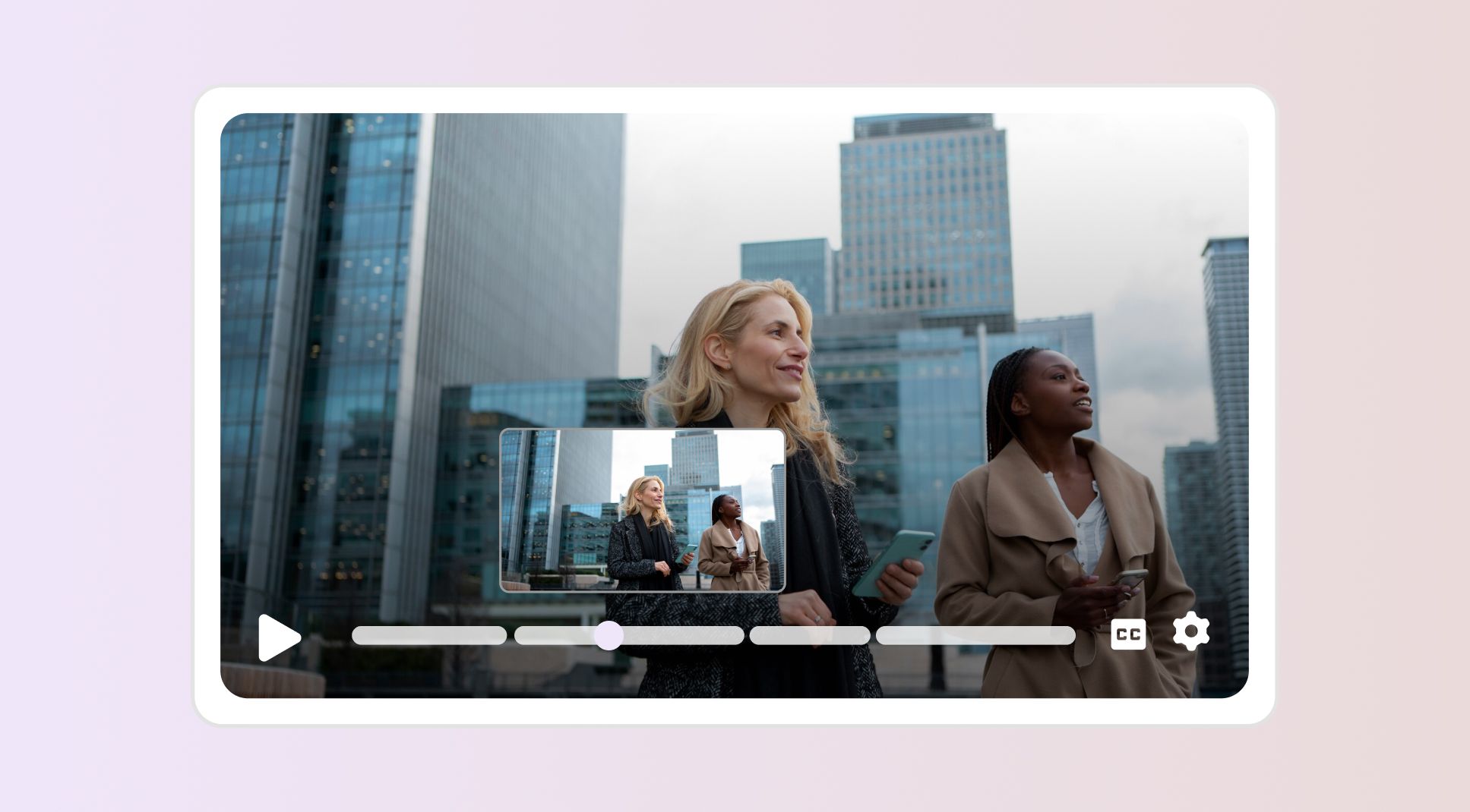 Video player with chapters, subtitles, and more custom settings.