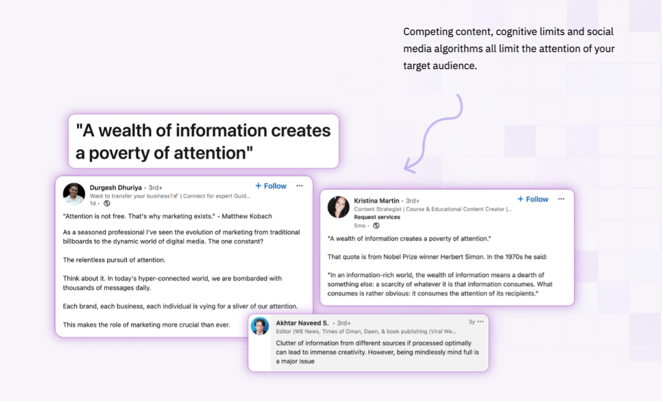 How to gain audience attention?