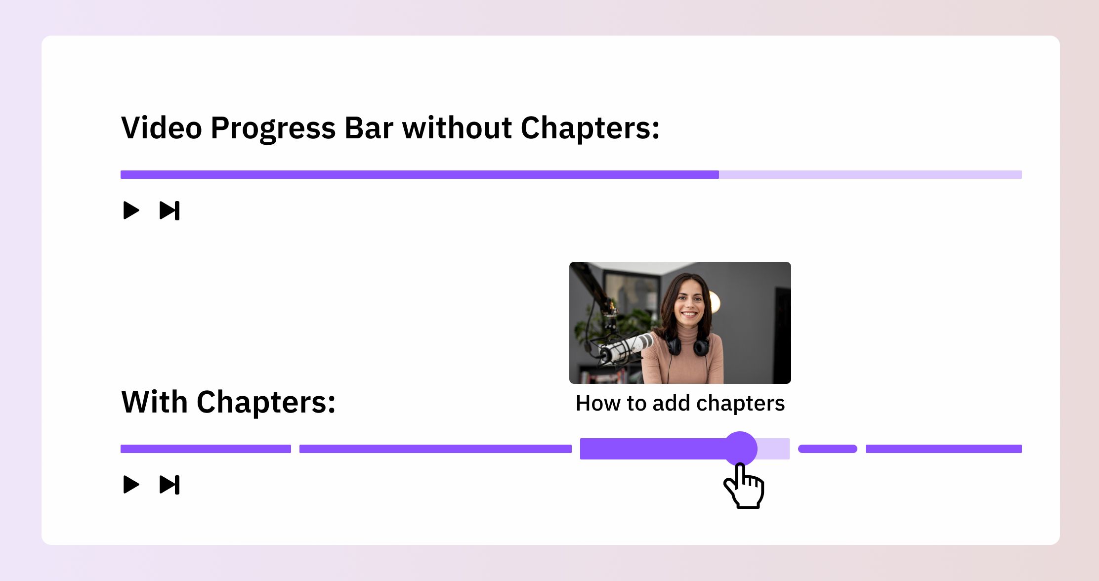 What are video chapters?