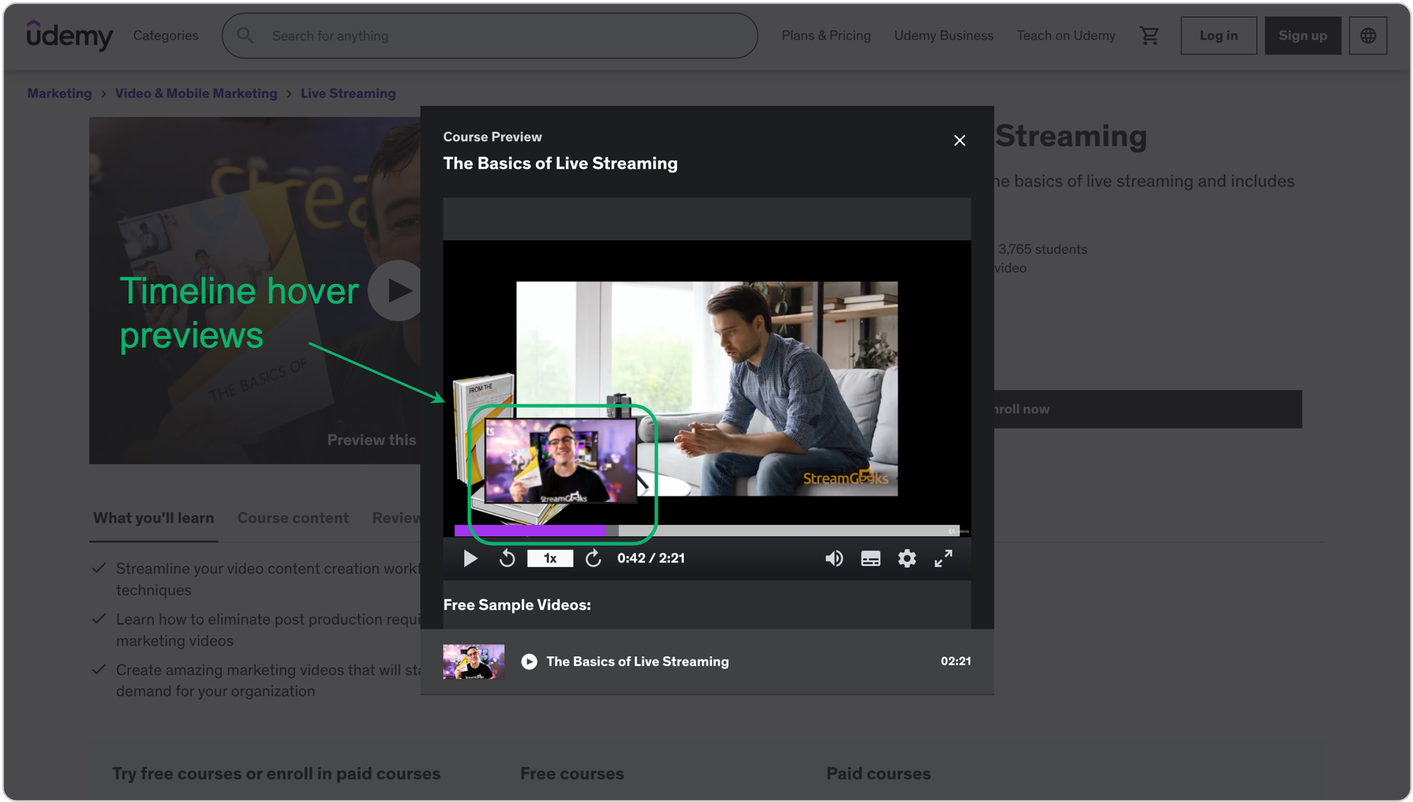 Use spritesheets for video previews