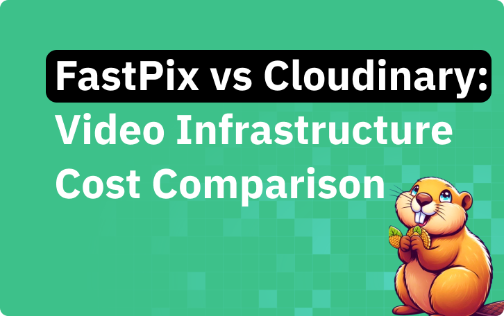 FastPix vs Cloudinary: over 90% less for a creator platform at scale