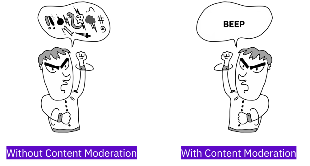 What is content moderation with AI? 