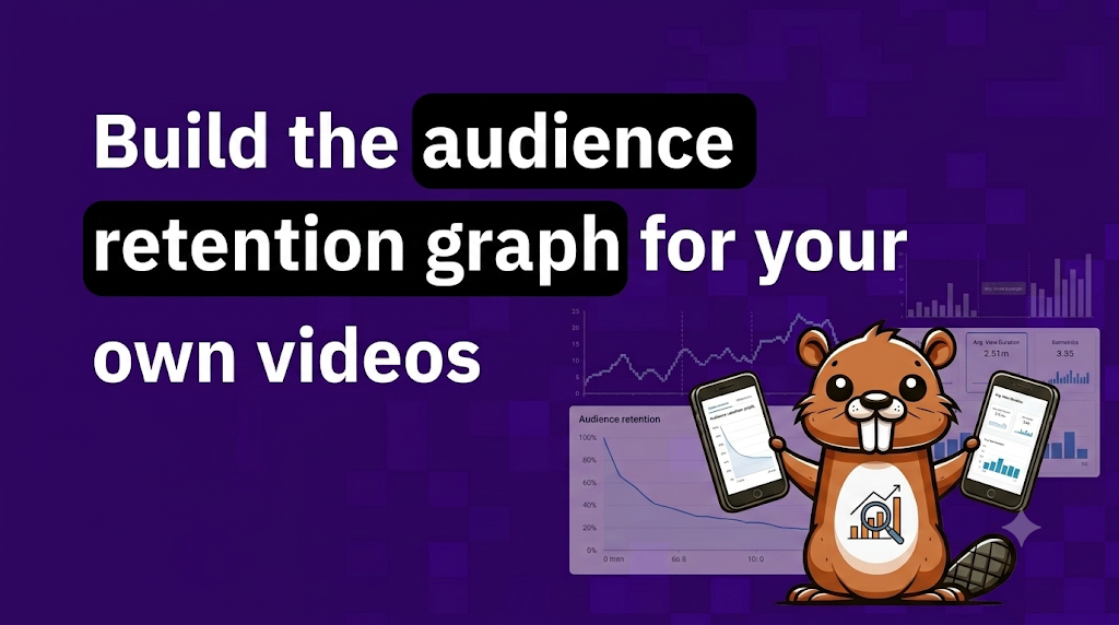 Build the audience retention graph for your own videos