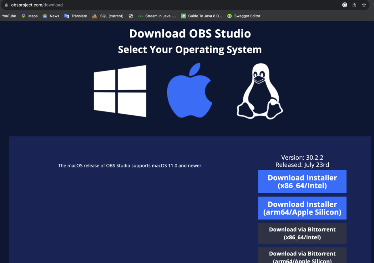 Downloading and Installing OBS Studio