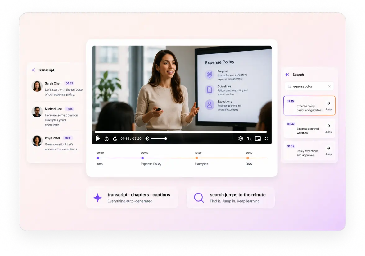 In-video AI features