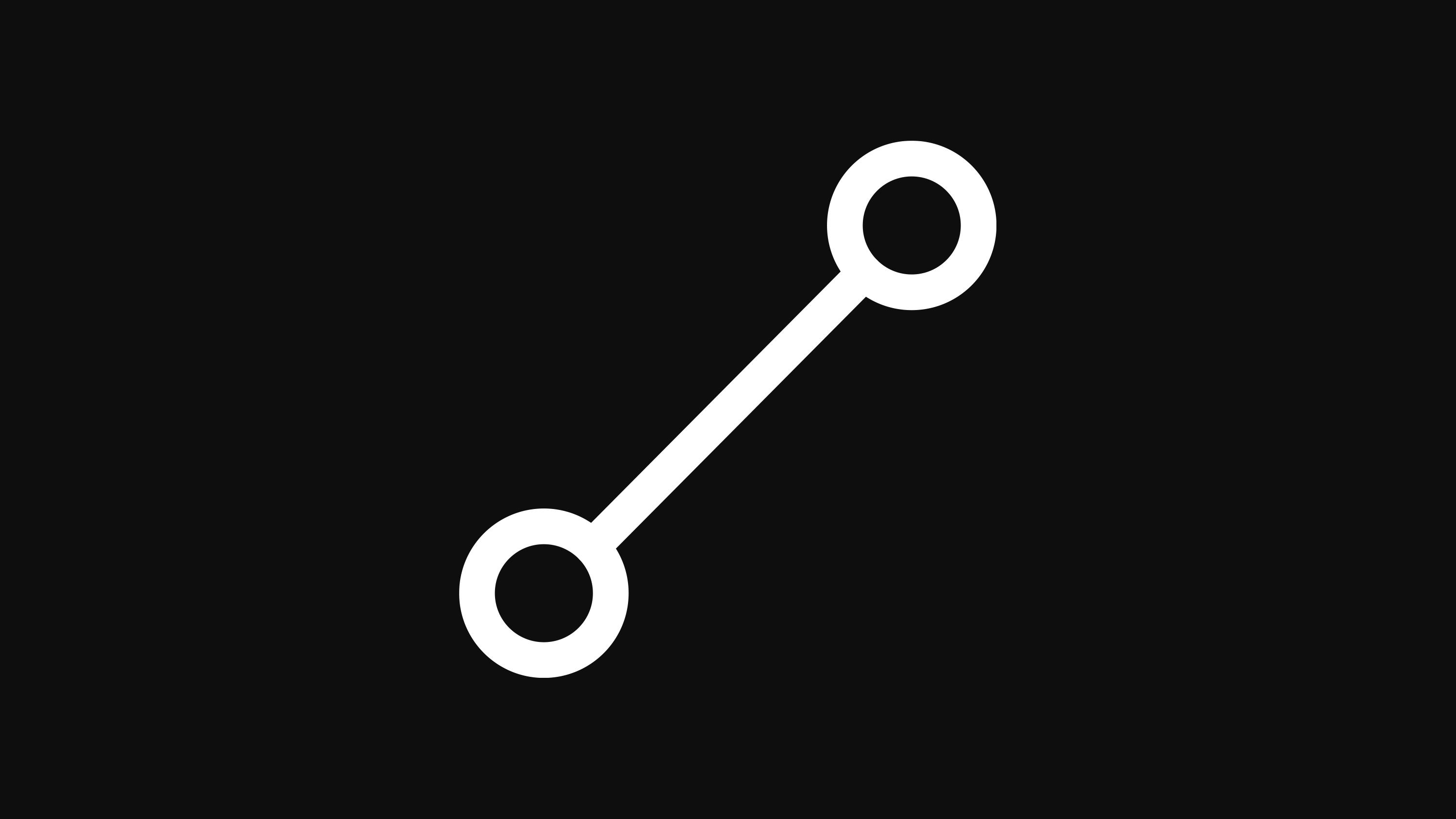 Minimal line graph icon representing an executive search timeline and progression