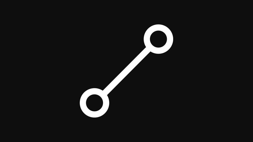 Minimal line graph icon representing an executive search timeline and progression