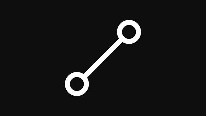 Minimal line graph icon representing an executive search timeline and progression