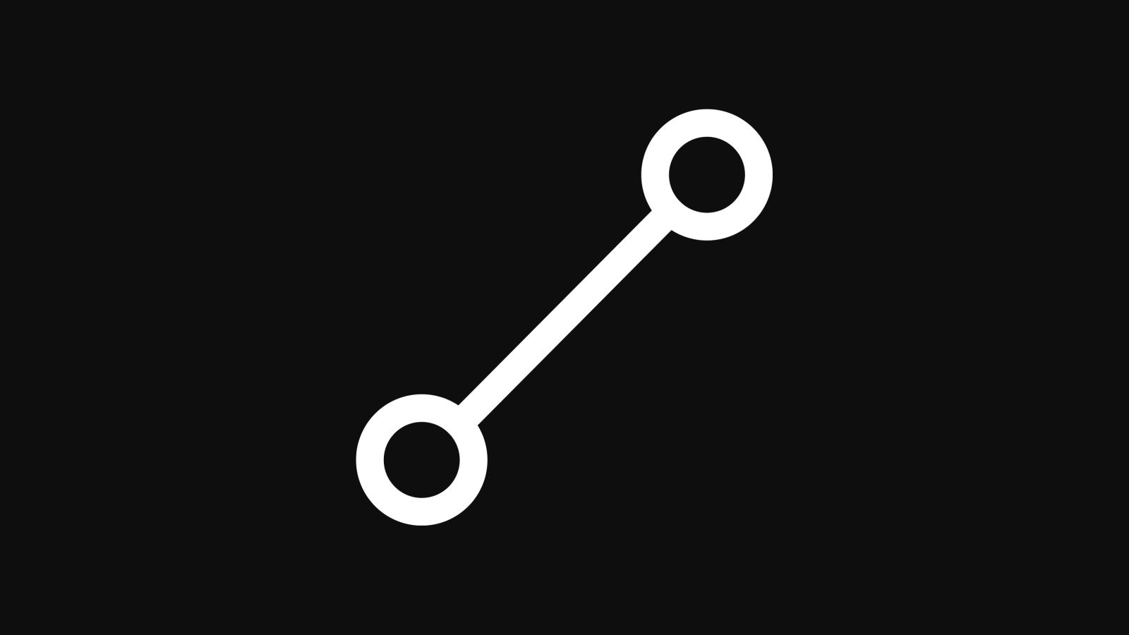 Minimal line graph icon representing an executive search timeline and progression