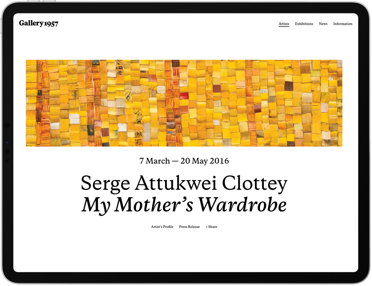 Gallery 1957 website