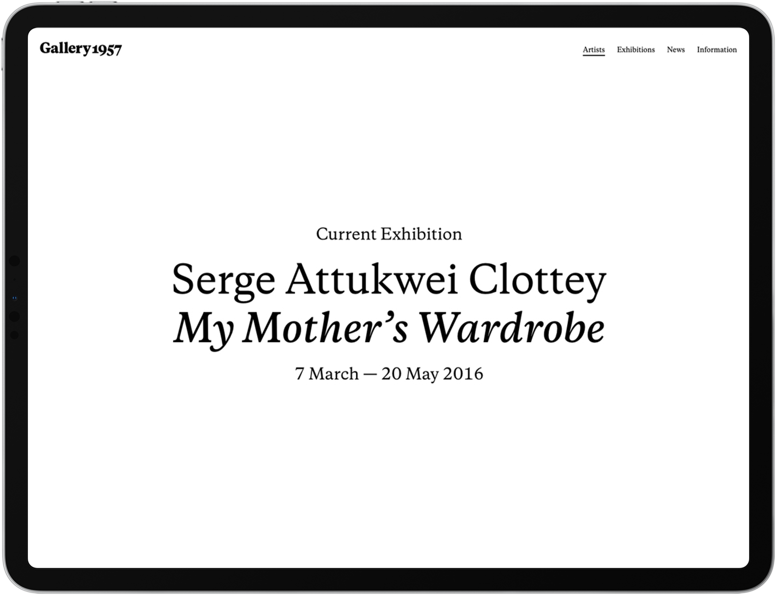 Gallery 1957 website