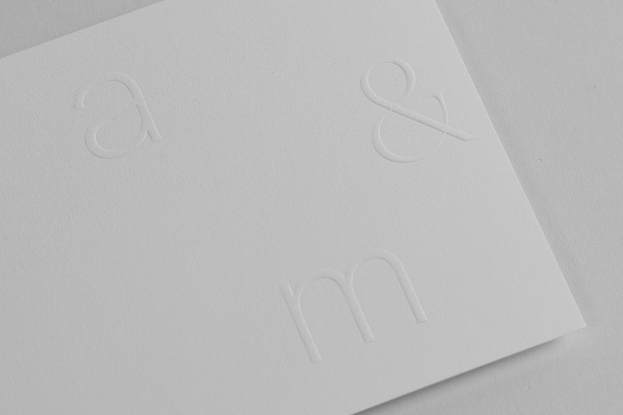 Blind embossed cards
