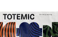 Detail of Totemic packaging