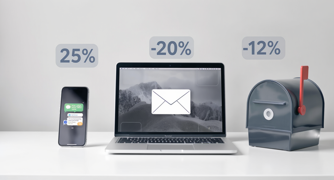 SMS vs Email vs Direct Mail for Real Estate: ROI Comparison