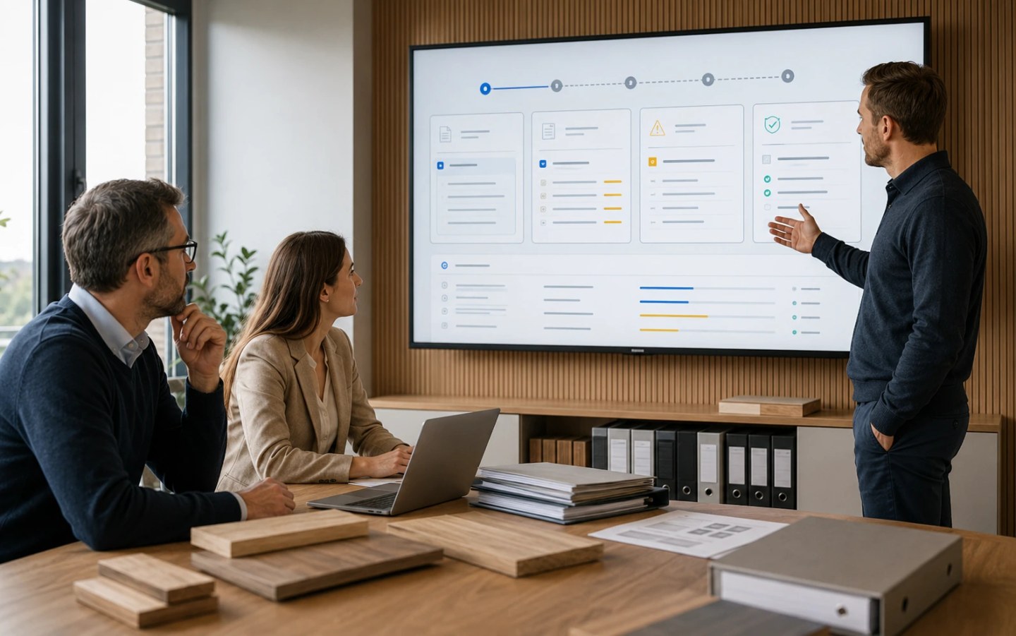 Workflow zeigt, wie Kundennachfragen zu EUDR-Unterlagen offene Dokumentenpunkte sichtbar machen.