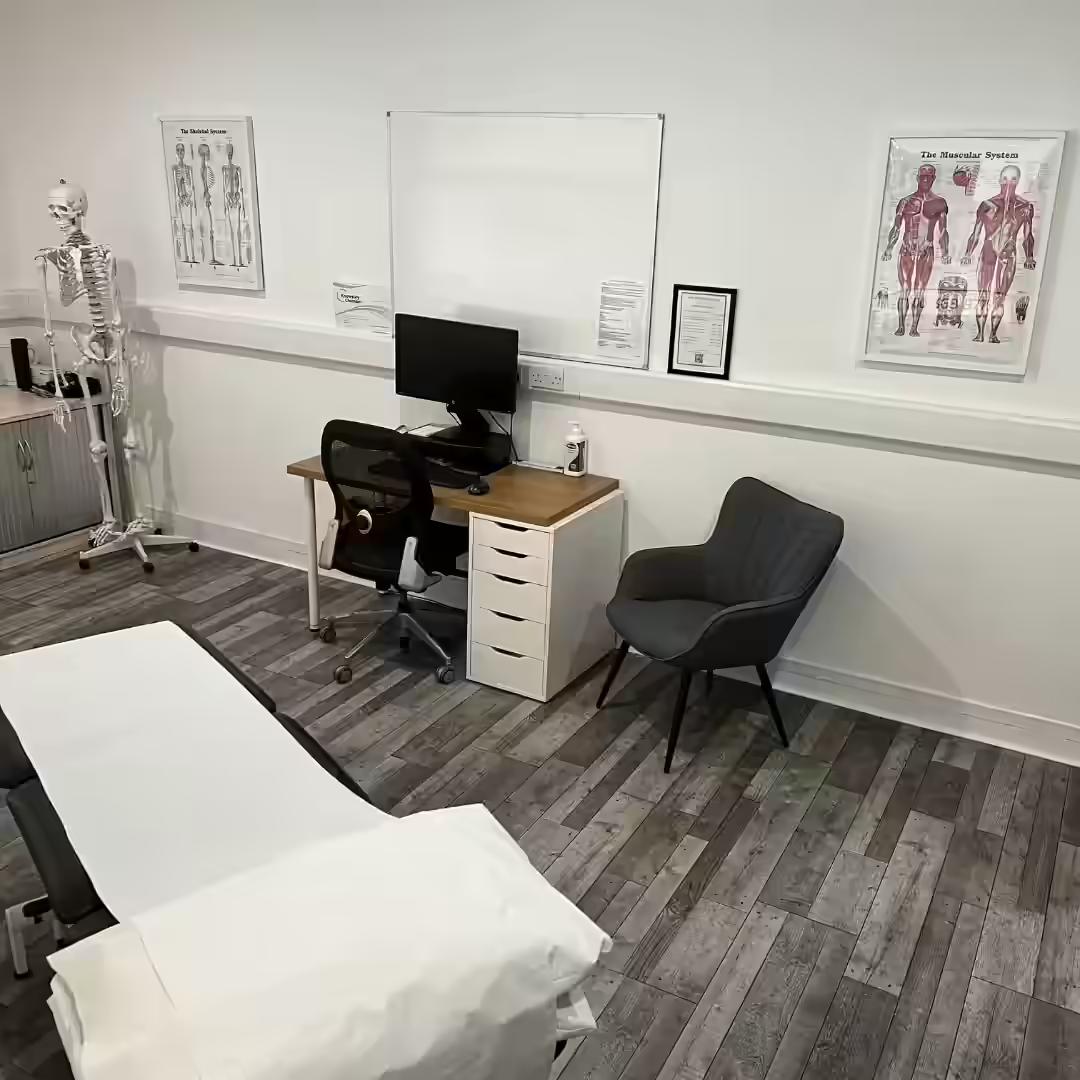 The Physio Lounge Knowsley — physiotherapy clinic room inside David Lloyd Knowsley