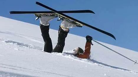 ski fall