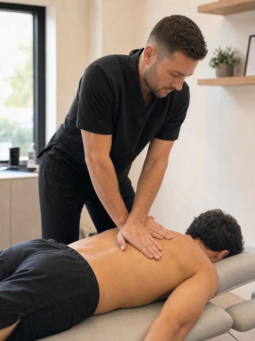Physiotherapy treatment session at The Physio Lounge