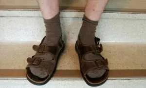Socks and sandals