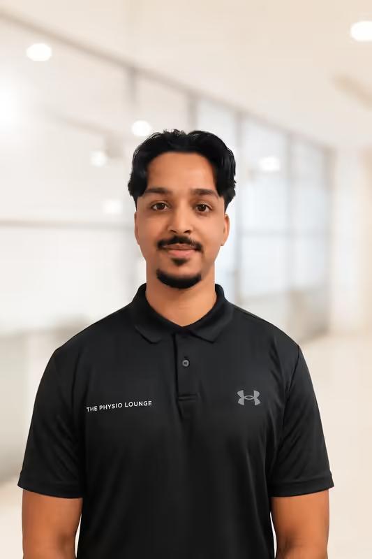 Portrait of Ebin George, Physiotherapist at The Physio Lounge