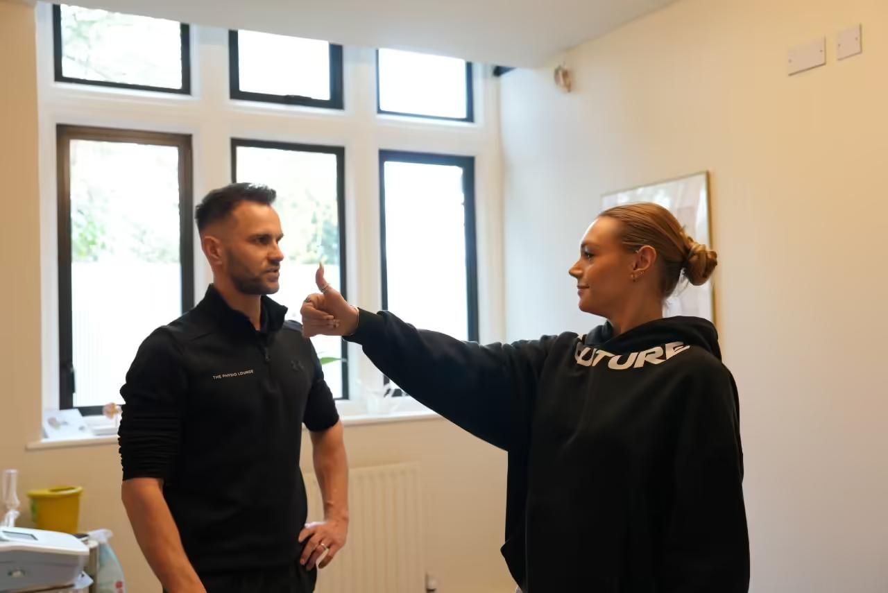 Vestibular physiotherapy session for balance and vertigo