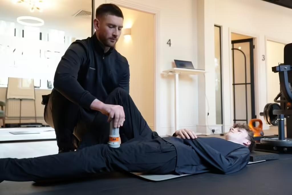 The Physio Lounge Trafford clinic — physiotherapy treatment room inside David Lloyd Trafford