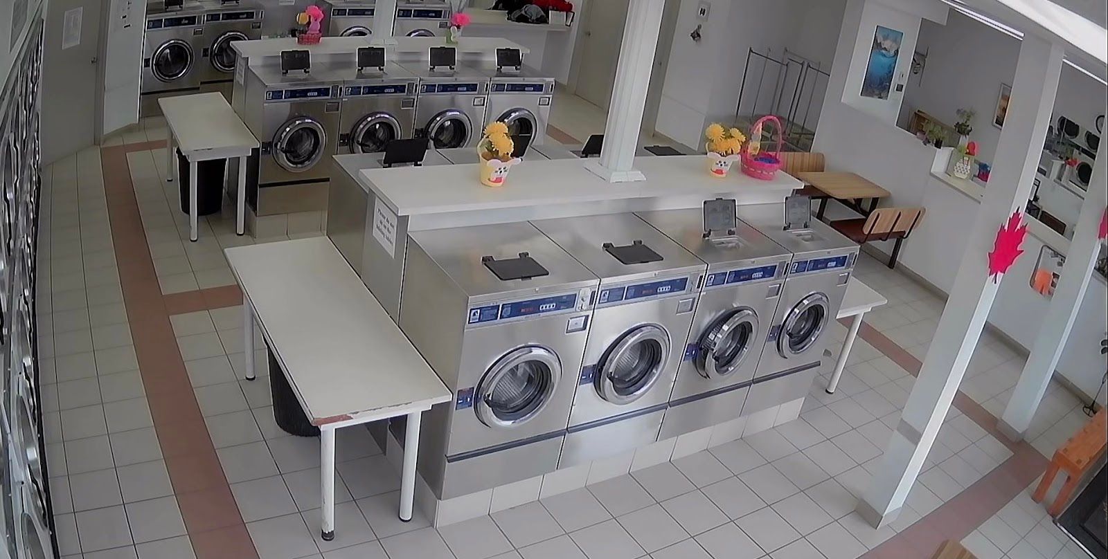 THOMPSON LAUNDRY, mechanic at work